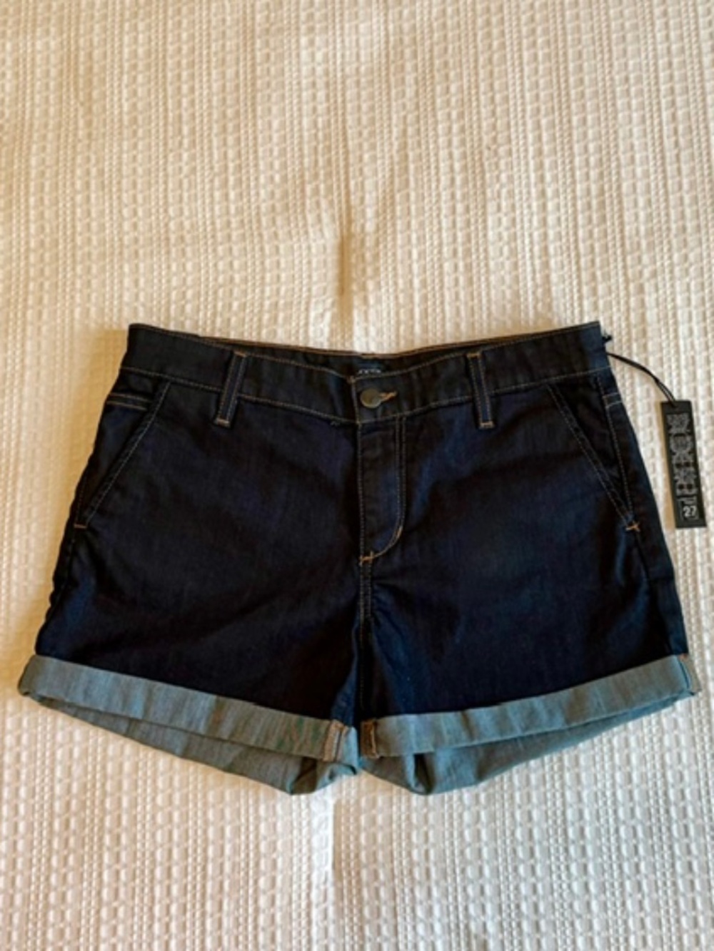 NWT Joe's Jeans  Dark Denim Cuffed Shorts Size 27